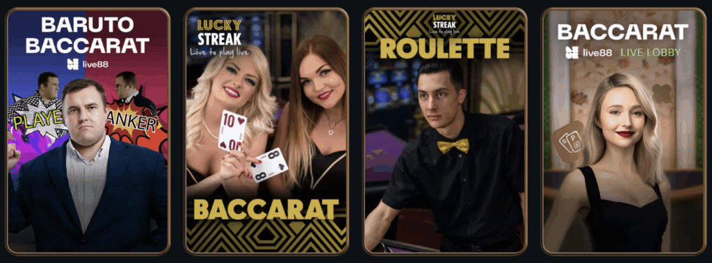 Aperçu des jeux en direct de Talismania Casino
