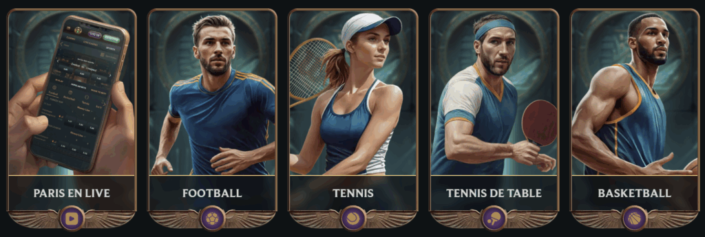 Aperçu des paris sportifs de Talismania Casino
